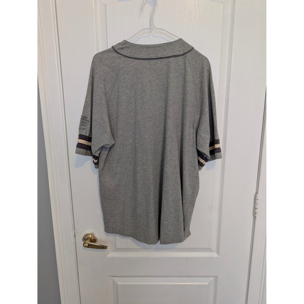 Harley-Davidson Mens Baseball Jersey Shirt Gray Killer Creek Roswell GA Large - Picture 7 of 7